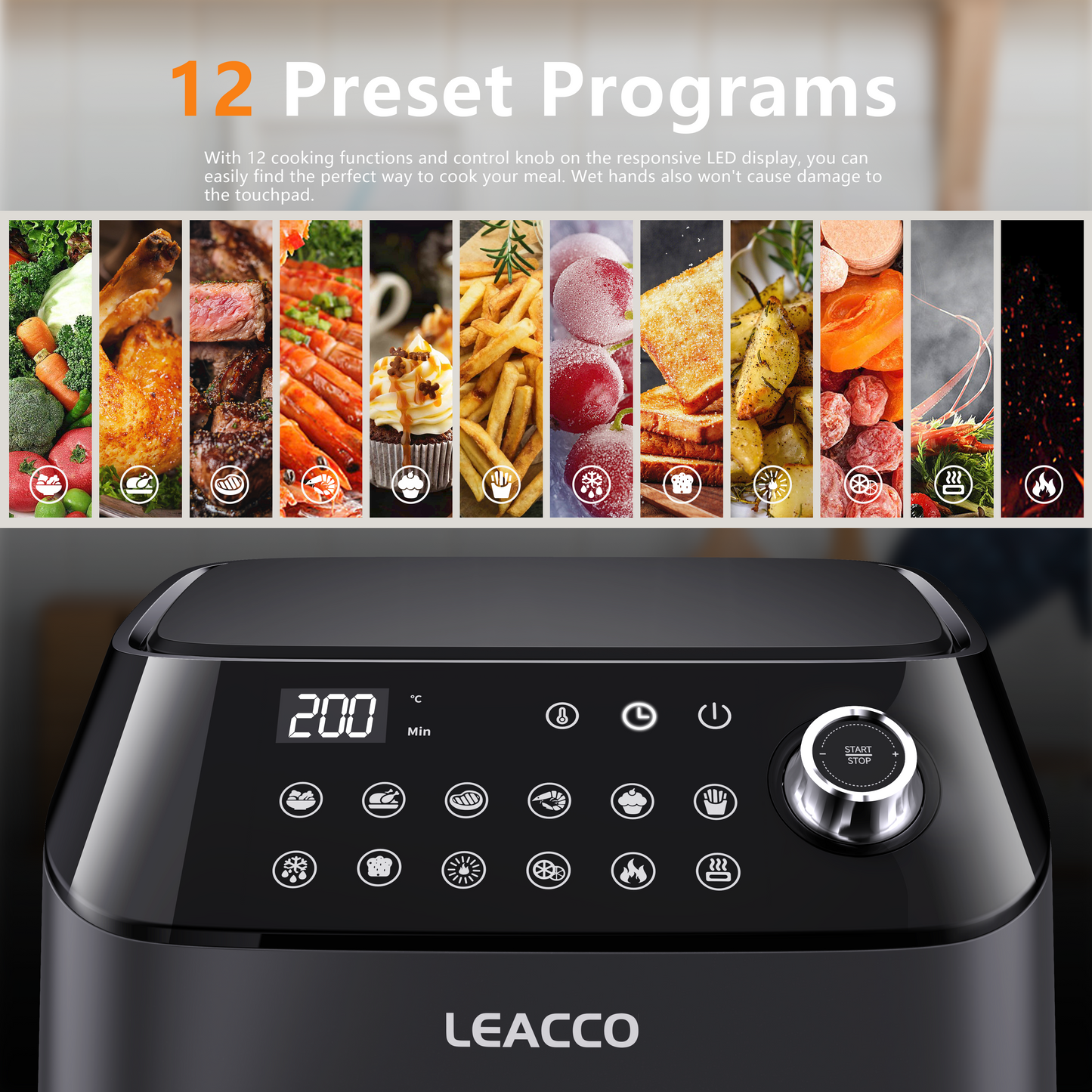 Leacco Air Fryer Digital 5.5L AF060