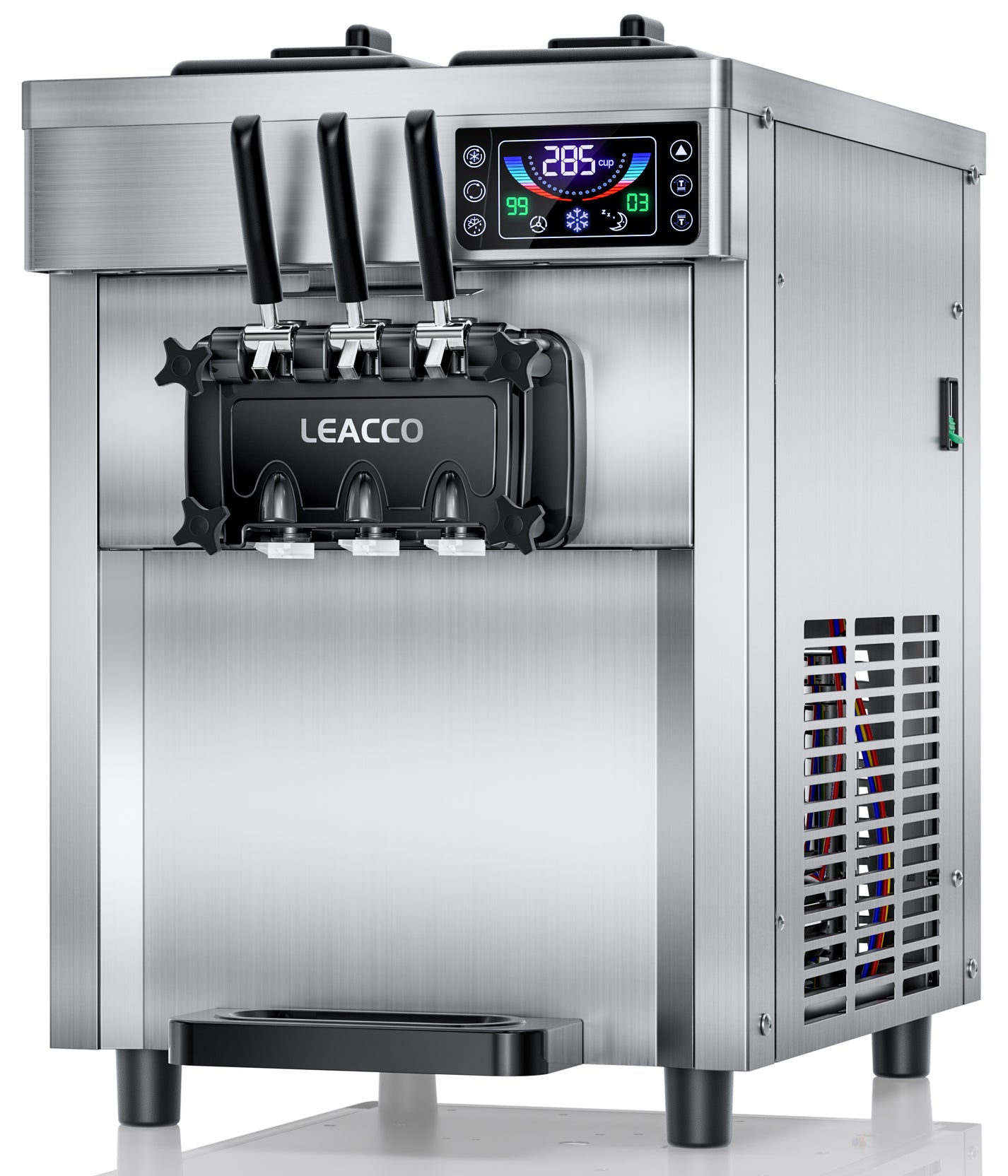 Leacco Commercial Slushie Machine, Frozen Drink Margarita Machine Smoo ...