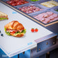 Refrigerated Sandwich Salad Prep Table, Commercial Workstation Refrigerators with 12 Pans, 28"