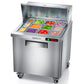 Leacco Refrigerated Sandwich Salad Prep Table, Commercial Workstation Refrigerators with 18 Pans, 48"